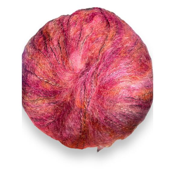 3 Skeins Artful PORTRAIT Mohair Fuzzy Yarn 🧶 114 Fazio's Mistress Pink - Picture 7 of 12
